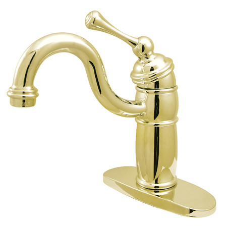 KINGSTON BRASS Vintage Monoblock Bar Faucet, Polished Brass KB1482BL